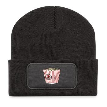 Popcorn Stripe Burst Bucket Retro - Recycled Patch Beanie - dark grey - Front
