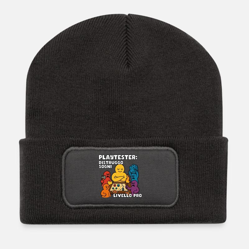 Spieltester: Dream Smasher - Recycelte Patch Beanie - Dunkelgrau
