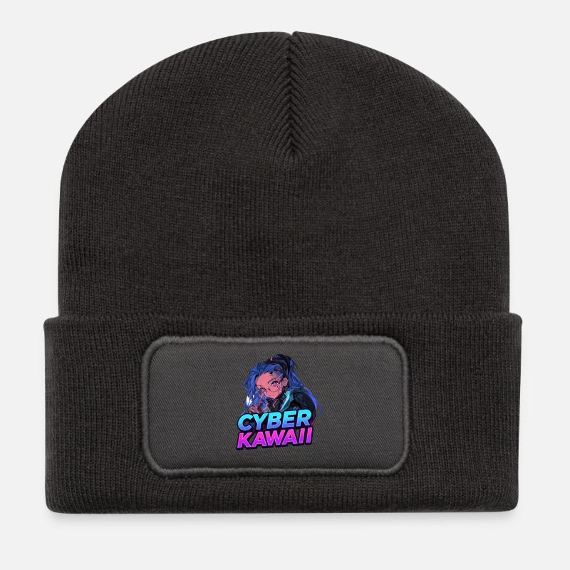 Cyber_Kawaii - Recycled Patch Beanie - dark grey
