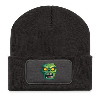 Zombie for Halloween Party - Recycled Patch Beanie - dark grey - Front