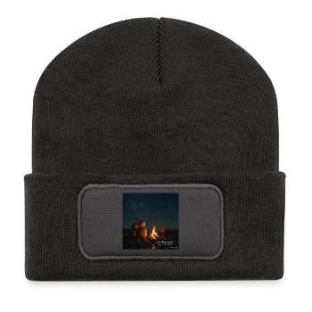 Mar&Mug Geschichte - Recycelte Patch Beanie - Dunkelgrau - Vorne