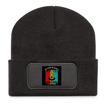 18e anniversaire de Retro Gamer - Beanie recyclé à patch - charbon - Devant