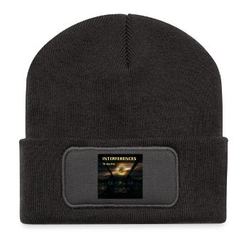 Nebula-Cockpit-Interferenz - Recycelte Patch Beanie - Dunkelgrau - Vorne