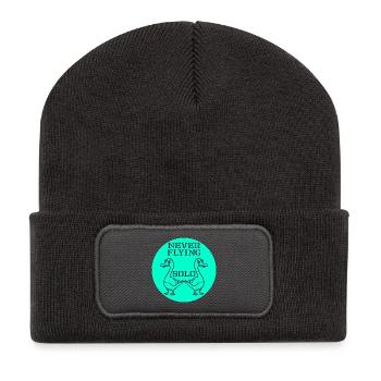 Gänse-Jagd - Recycelte Patch Beanie - Dunkelgrau - Vorne