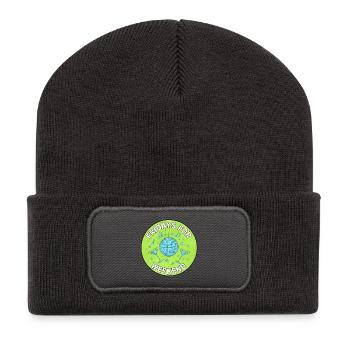 Fridays for Weekend Disco - Recycelte Patch Beanie - Dunkelgrau - Vorne