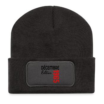 Jubiläumsausgabe Dezember 1965 - Recycelte Patch Beanie - Dunkelgrau - Vorne