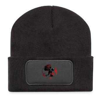 Strength training on top of the world - Recycled Patch Beanie - dark grey - Front