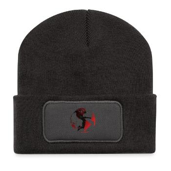 Volley sue planète Rouge - Beanie recyclé à patch - charbon - Devant