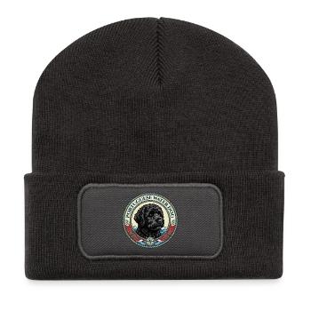 Portuguese Water Dog - Portie - Recycled Patch Beanie - dark grey - Front