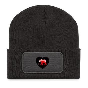 Elephant - Recycled Patch Beanie - dark grey - Front