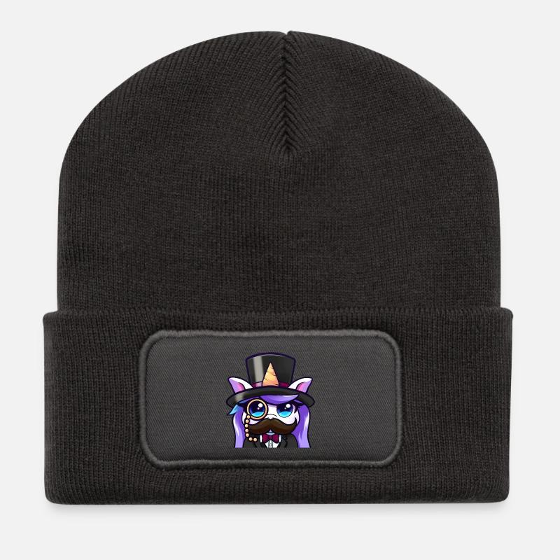 Snob Lya - Recycled Patch Beanie - dark grey