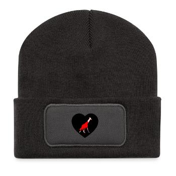 Giraffe - Recycled Patch Beanie - dark grey - Front