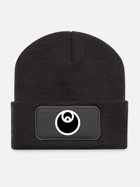 Circle Emblem Filled - Recycled Patch Beanie - dark grey