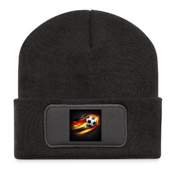 Fire Trail Germany Football - Recycled Patch Beanie - dark grey - Front
