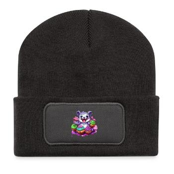Zuckerschnute Monster Cupcake Parade - Recycelte Patch Beanie - Dunkelgrau - Vorne