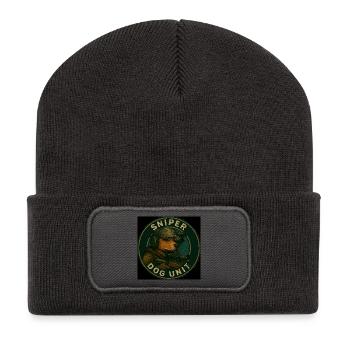 Sniper Dog Unit - Recycled Patch Beanie - dark grey - Front