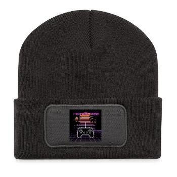 High Score - Recycled Patch Beanie - dark grey - Front