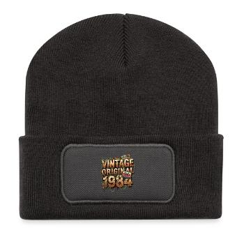 Vintage Original 1984 - Recycled Patch Beanie - dark grey - Front