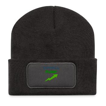 Donald PUMP  - Beanie recyclé à patch - charbon - Devant