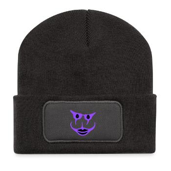 Drôle - Beanie recyclé à patch - charbon - Devant