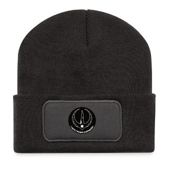 Logo de la Rébellion Loon - Logo de la Rébellion d’Eistaucher - Beanie recyclé à patch - charbon - Devant