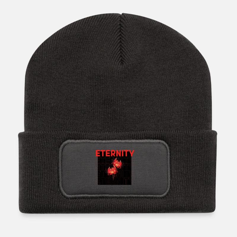 Éternité - Beanie recyclé à patch - charbon