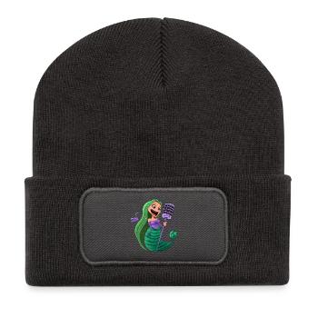 Sea MicroSinger - Beanie recyclé à patch - charbon - Devant