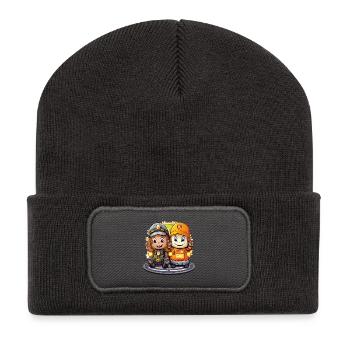 Two Mine Heroes - Recycled Patch Beanie - dark grey - Front