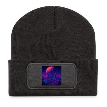 RockyZoo62 - Recycled Patch Beanie - dark grey - Front
