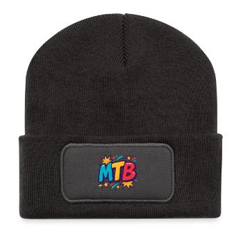 MTB Pop Art Bang - Recycled Patch Beanie - dark grey - Front