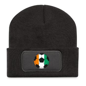 Football_team_Côte_d’Ivoire - Beanie recyclé à patch - charbon - Devant