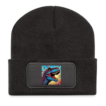 dinosaure - Beanie recyclé à patch - charbon - Devant