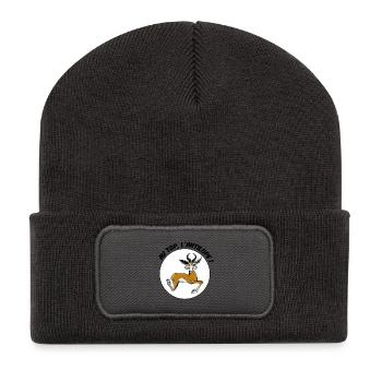 au top, l'Antilope ! - Beanie recyclé à patch - charbon - Devant