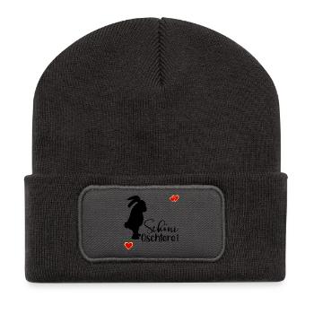 Schöne Ostern Schweiz - Recycelte Patch Beanie - Dunkelgrau - Vorne
