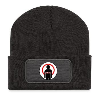 Offline Mode Introvert Signal Lost - Recycled Patch Beanie - dark grey - Front