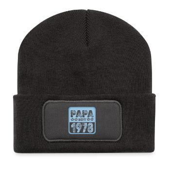 1978 - Recycelte Patch Beanie - Dunkelgrau - Vorne