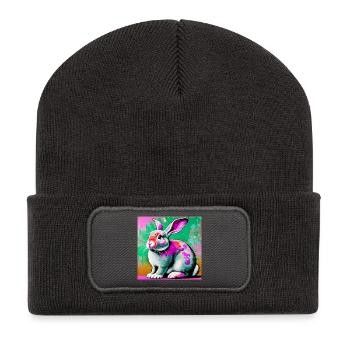 rabbit - Recycled Patch Beanie - dark grey - Front