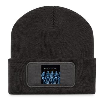 Long Talks Skeleton Row - Recycled Patch Beanie - dark grey - Front