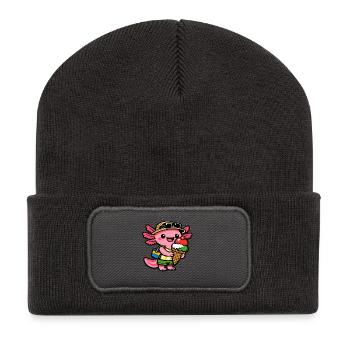 Axolotl - Recycled Patch Beanie - dark grey - Front