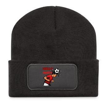Header Soccer Hero in Game - Recycled Patch Beanie - dark grey - Front