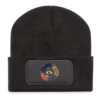 Eye motif - Recycled Patch Beanie - dark grey - Front