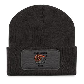 Centipede Wüstengefahr Pinch Centipede Schwarz - Recycelte Patch Beanie - Dunkelgrau - Vorne
