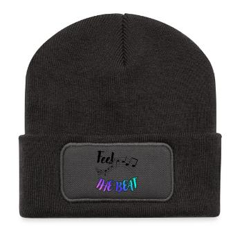 Feel The Beat - Recycled Patch Beanie - dark grey - Front