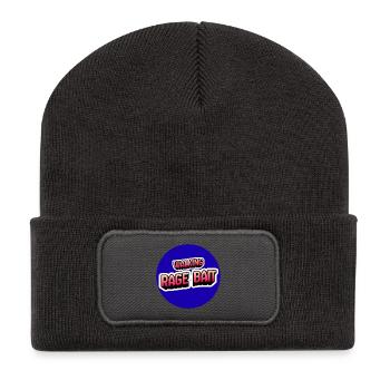 Walking Rage Bait  - Recycelte Patch Beanie - Dunkelgrau - Vorne