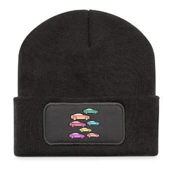 Autos - Recycelte Patch Beanie - Dunkelgrau - Vorne