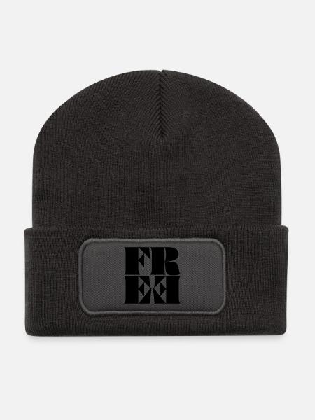 Free - Recycled Patch Beanie - dark grey