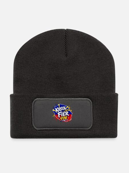 Kreol and Fier 974 - Recycled Patch Beanie - dark grey