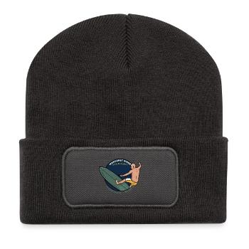 Vintage Margaret River Western Australia Surf - Recycled Patch Beanie - dark grey - Front