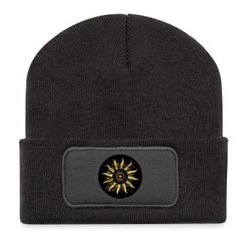 Golden Sun Black Eclipse - Recycled Patch Beanie - dark grey - Front