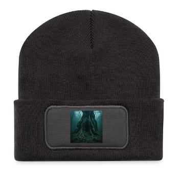 Chêne Ancien – Entrée dans le Monde Souterrain - Beanie recyclé à patch - charbon - Devant